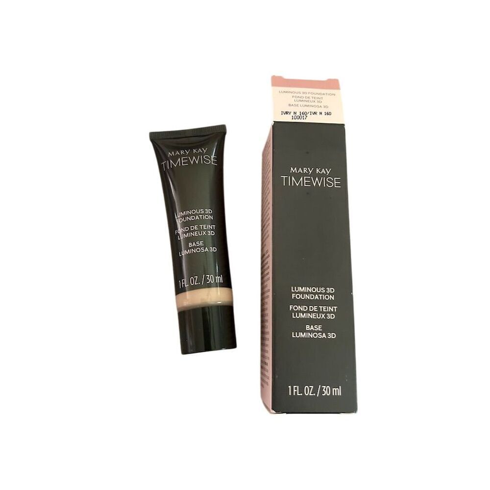 Mary Kay TimeWise Luminous 3D Foundation Ivory N 160 Medium Coverage 100017 N160